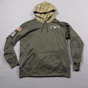 Dallas Cowboys Hoodie Nike Large Salute to Service Therma‎ Fit Camo Sweatshirt